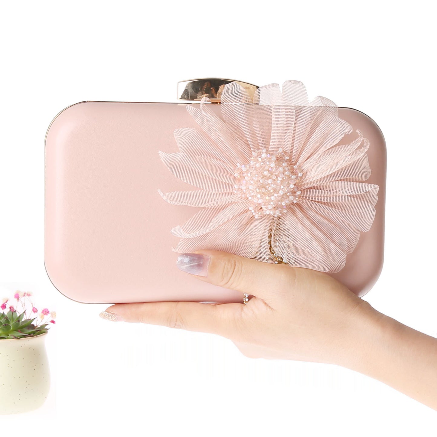 Korean Style Flower Fashion Dinner Daily Evening Bags