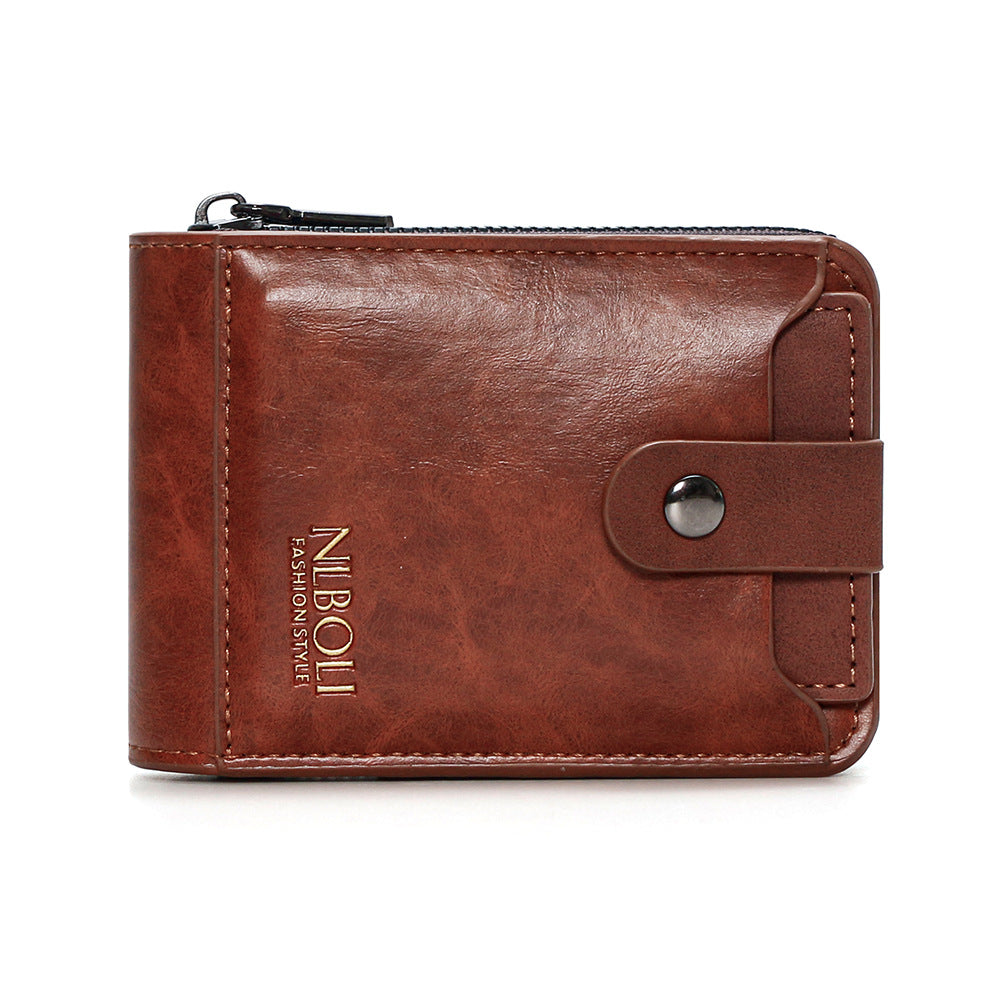 Men's Short Large Capacity Multifunction External Batch Men's Wallet