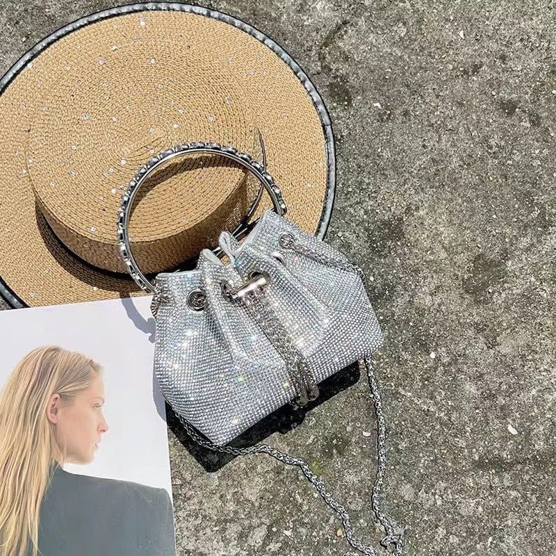 Summer Rhinestone Shiny Diamond Special Interest Light Handbags