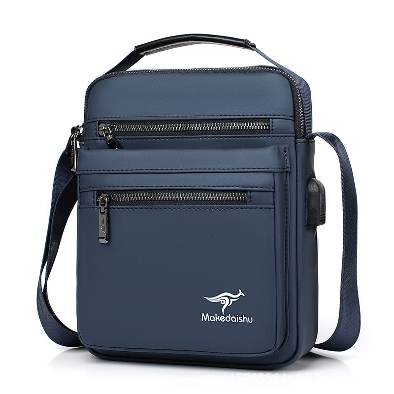 Men's Large Capacity Oxford Cloth Zipper Tide Men's Messenger Bags