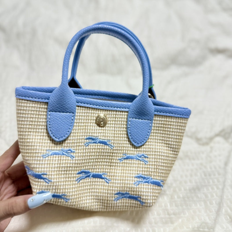 Innovative Classy Glamorous Straw Mini Basket Crossbody Bags