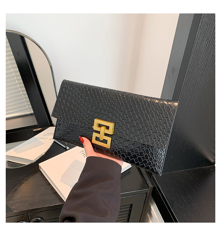 Women's Simple Diamond Plaid Trendy Korean Style Envelope Women's Shoulder Bag