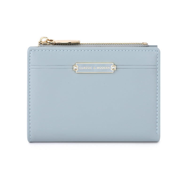 Elegant Versatile Unique Rhinestone Metal Short Ladies Wallet