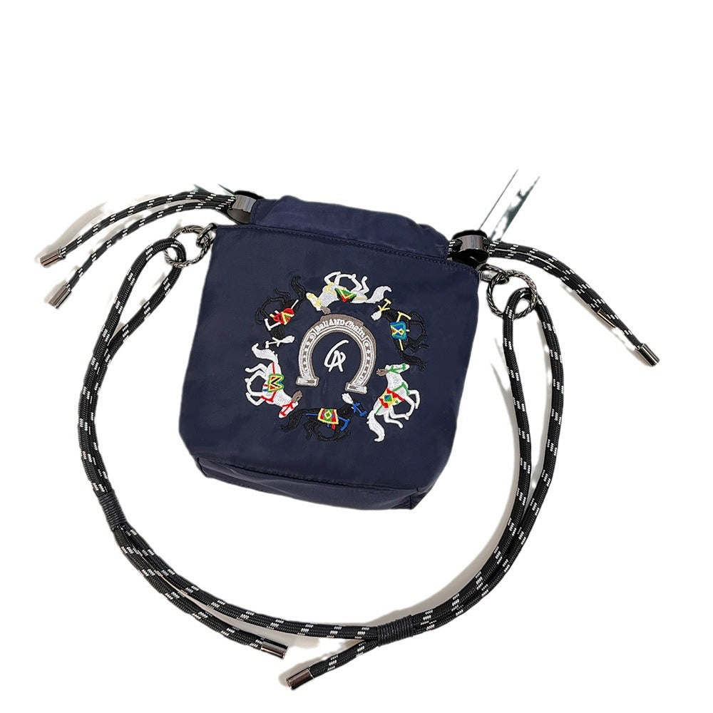 Style Embroidery Cartoon Female Cute Wild Women's Messenger Bag