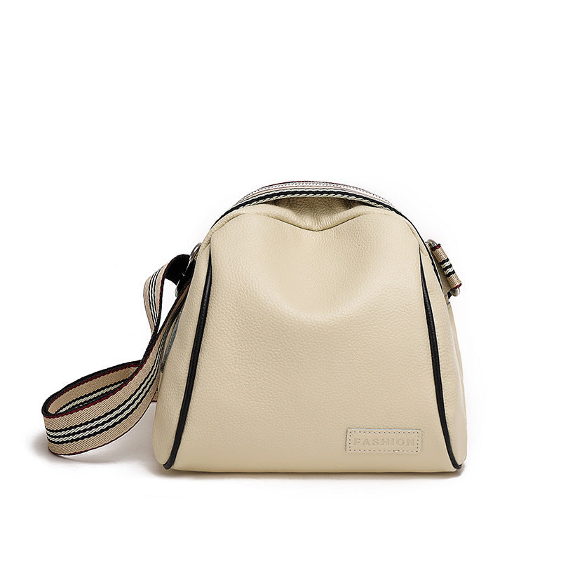 Cowhide Simple Fashion Large Capacity Solid Bags