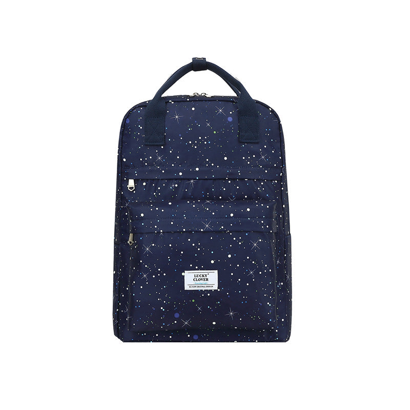 Men's Waterproof Floral Print Fresh Computer Schoolgirl Backpacks
