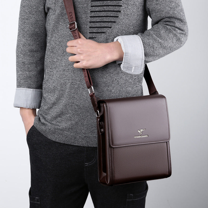Men's Single Large Capacity Business Horizontal Vertical Men's Shoulder Bags