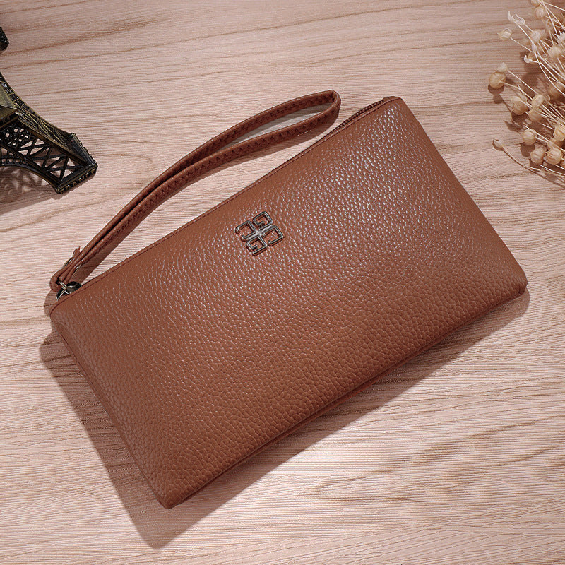 Women's Korean Style Authentic Leather Tactile Feel Long Fashion Ladies Wallet