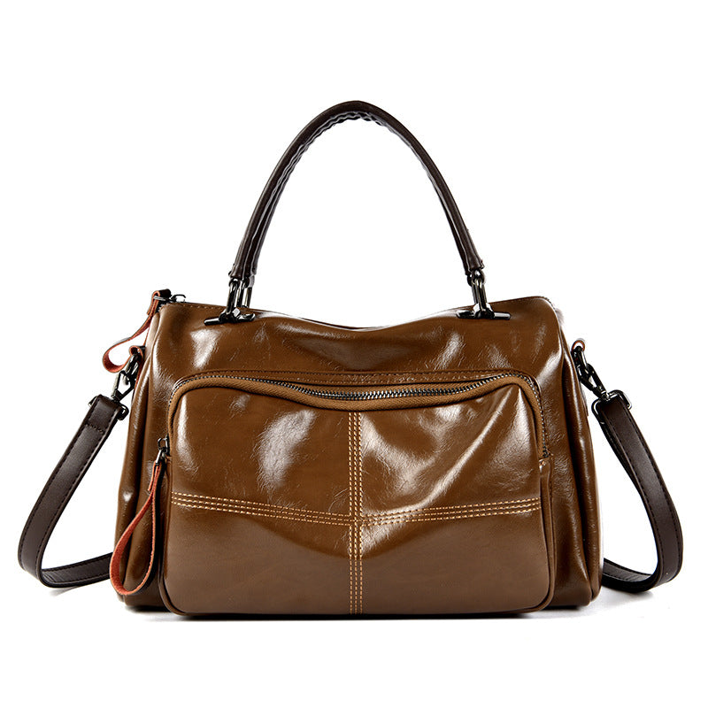 Women's Retro Large Capacity Simple Versatile Leisure Handbags
