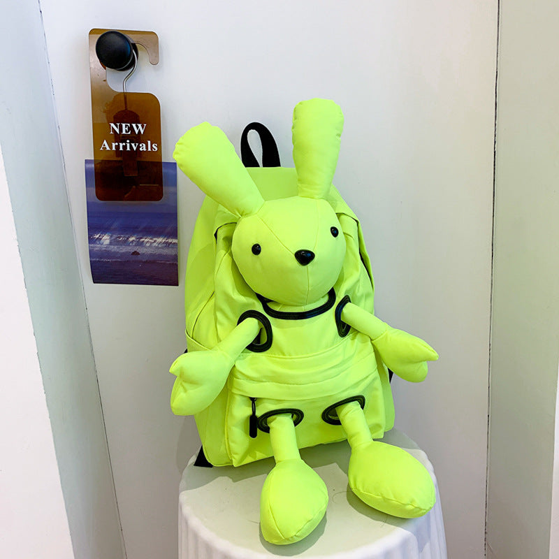 Cute Bunny Nylon Cool Trendy One Backpacks
