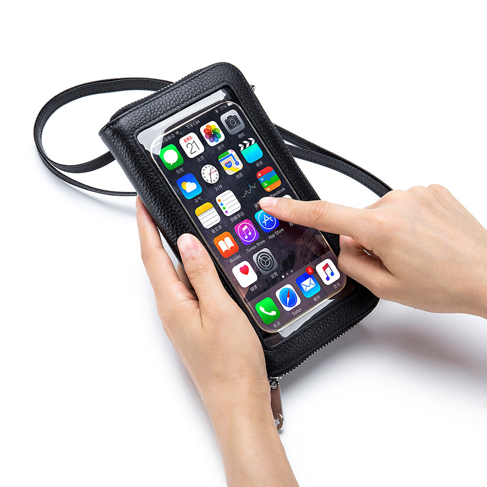 Leather Touch Screen Simple And Lightweight Niche Female Bags