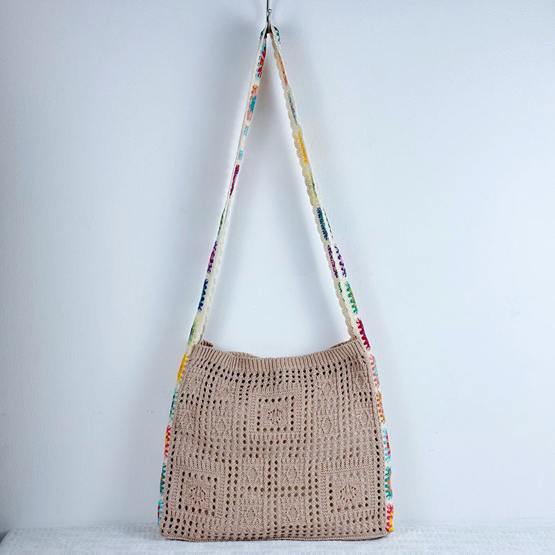 Women's Large Capacity Versatile Knitted Mori Style Women's Messenger Bag