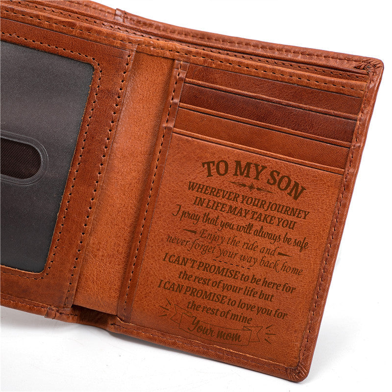 Men's Layer Cow Vegetable Tanned Leather Genuine Men's Wallets