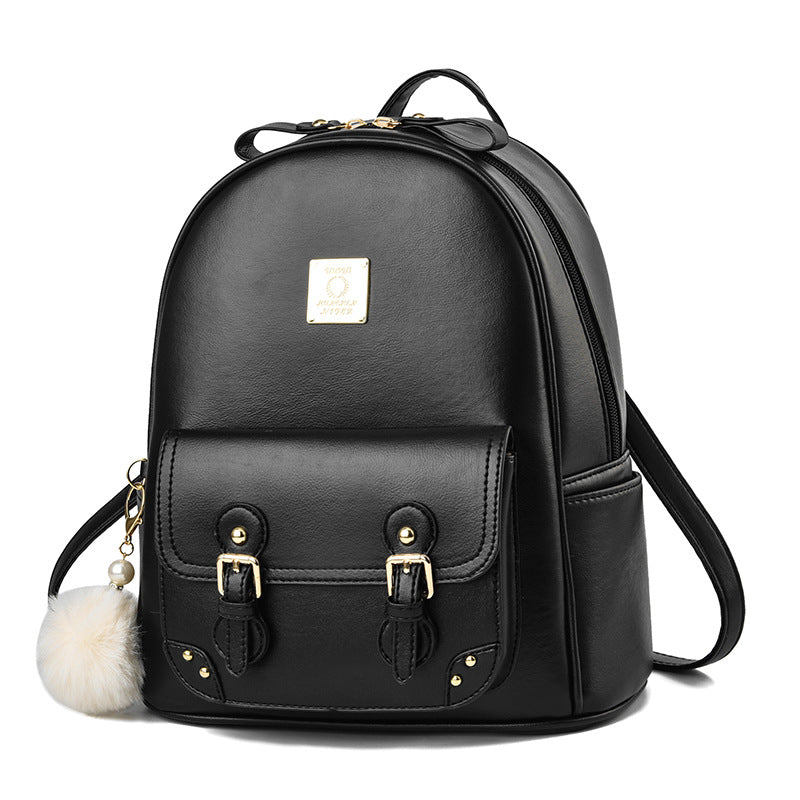 Women's Fashion Large Capacity Soft Leather Backpacks