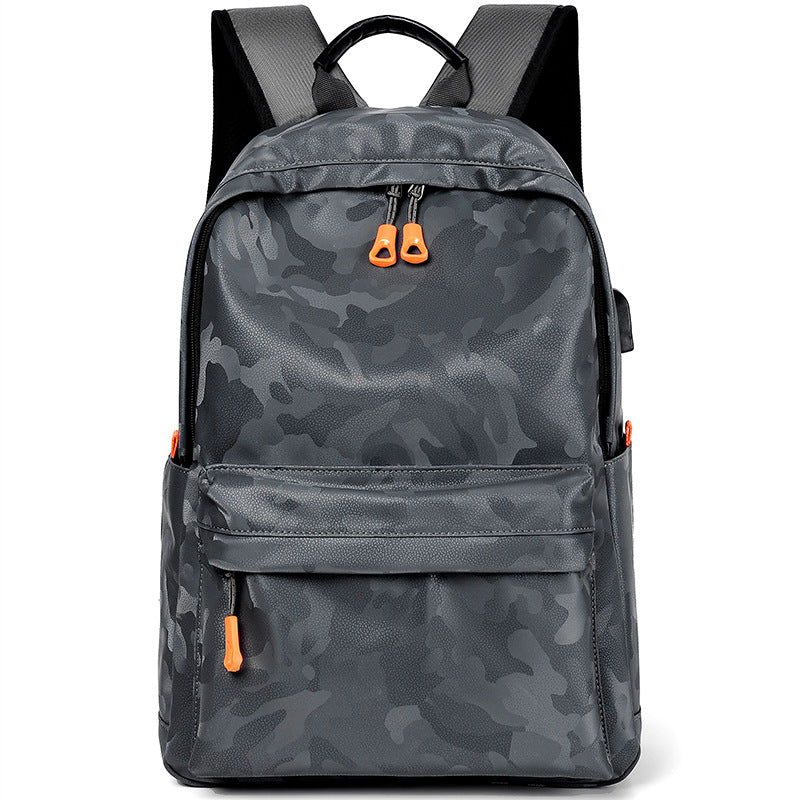 Men's Slouchy Autumn Camouflage Inch Material Backpacks