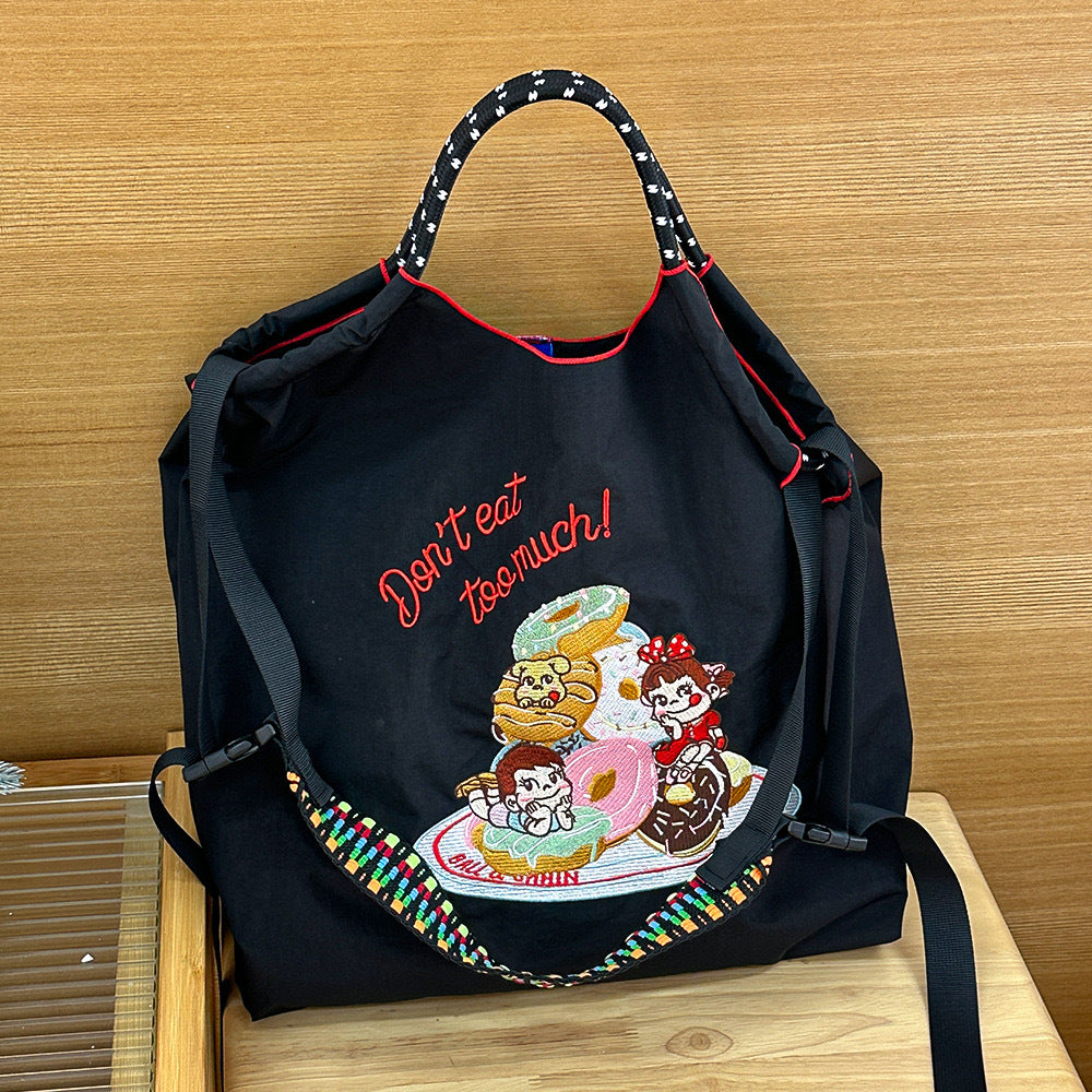 Style Embroidery Shopping Niche Ten Thousand Needle Bags