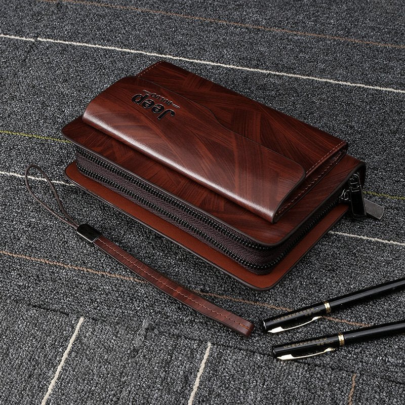 Men's Clutch Large Capacity Business Long Zipper Bags