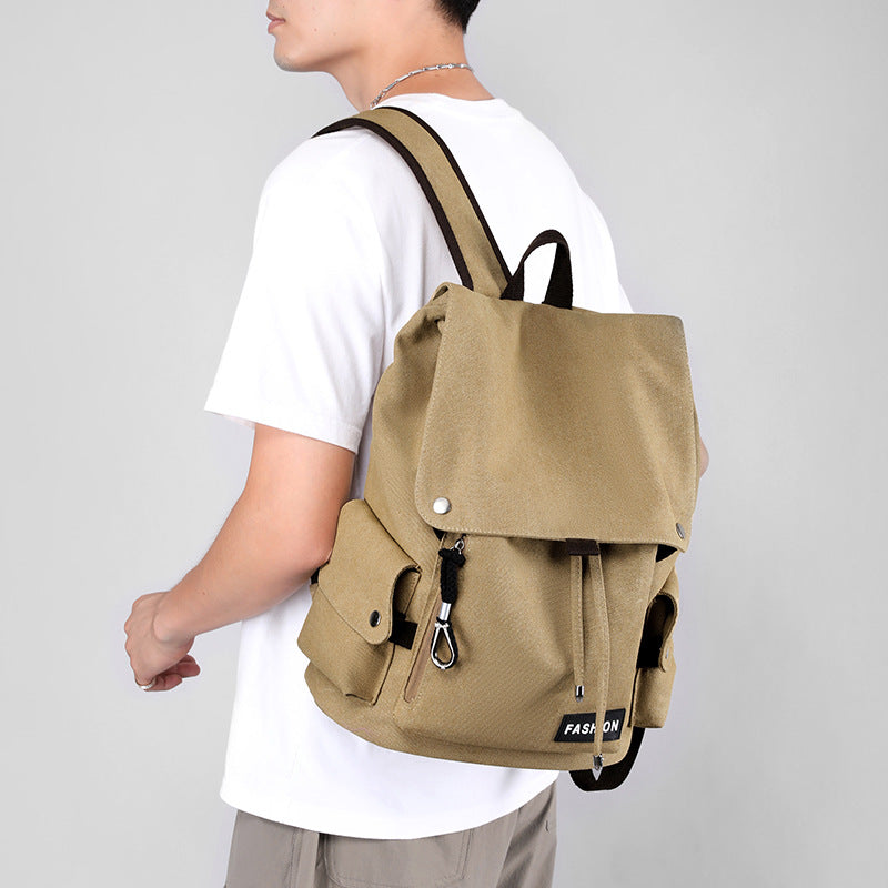 Men's Vintage Canvas Computer Large Capacity Simple Backpacks