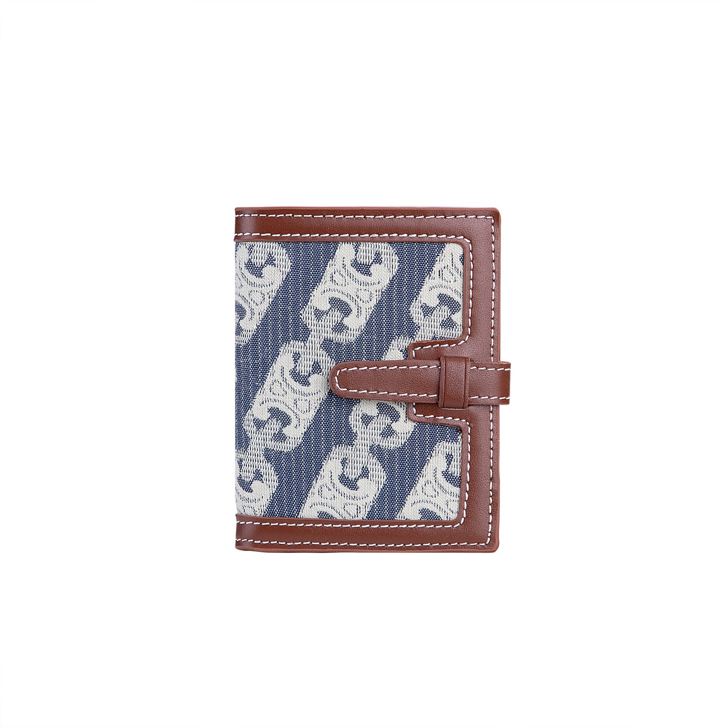 Women's First Layer Cowhide Short Textured Folding Ladies Wallets
