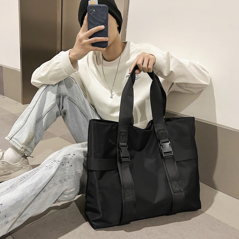 Men's Large Capacity Simple Business Computer Couple Men's Shoulder Bags