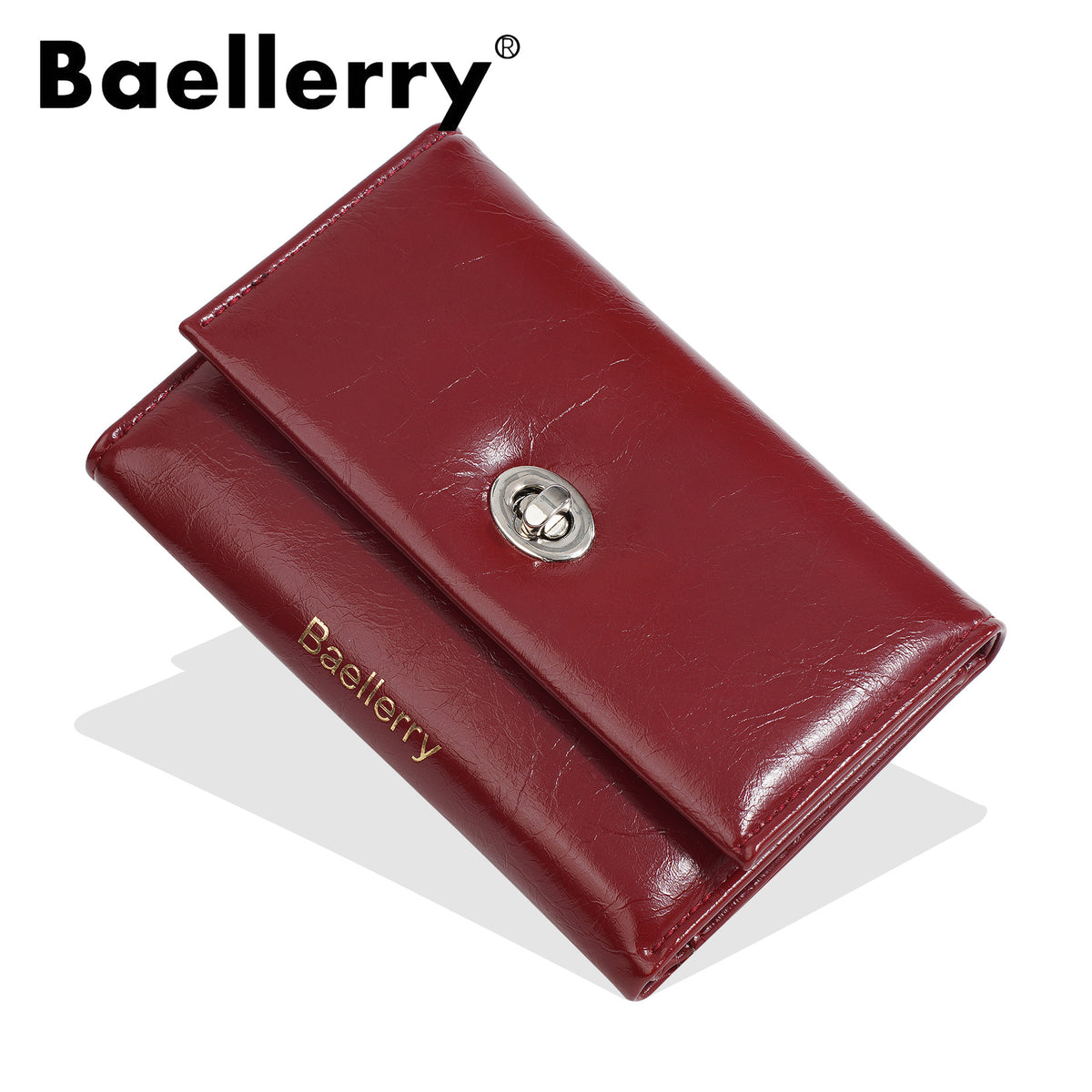 Women's Short High-grade Style Trifold Fashion Zip Ladies Wallet