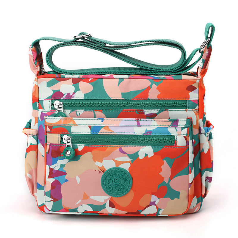 Women's Printed Nylon Canvas Mother Fashion Women's Messenger Bag