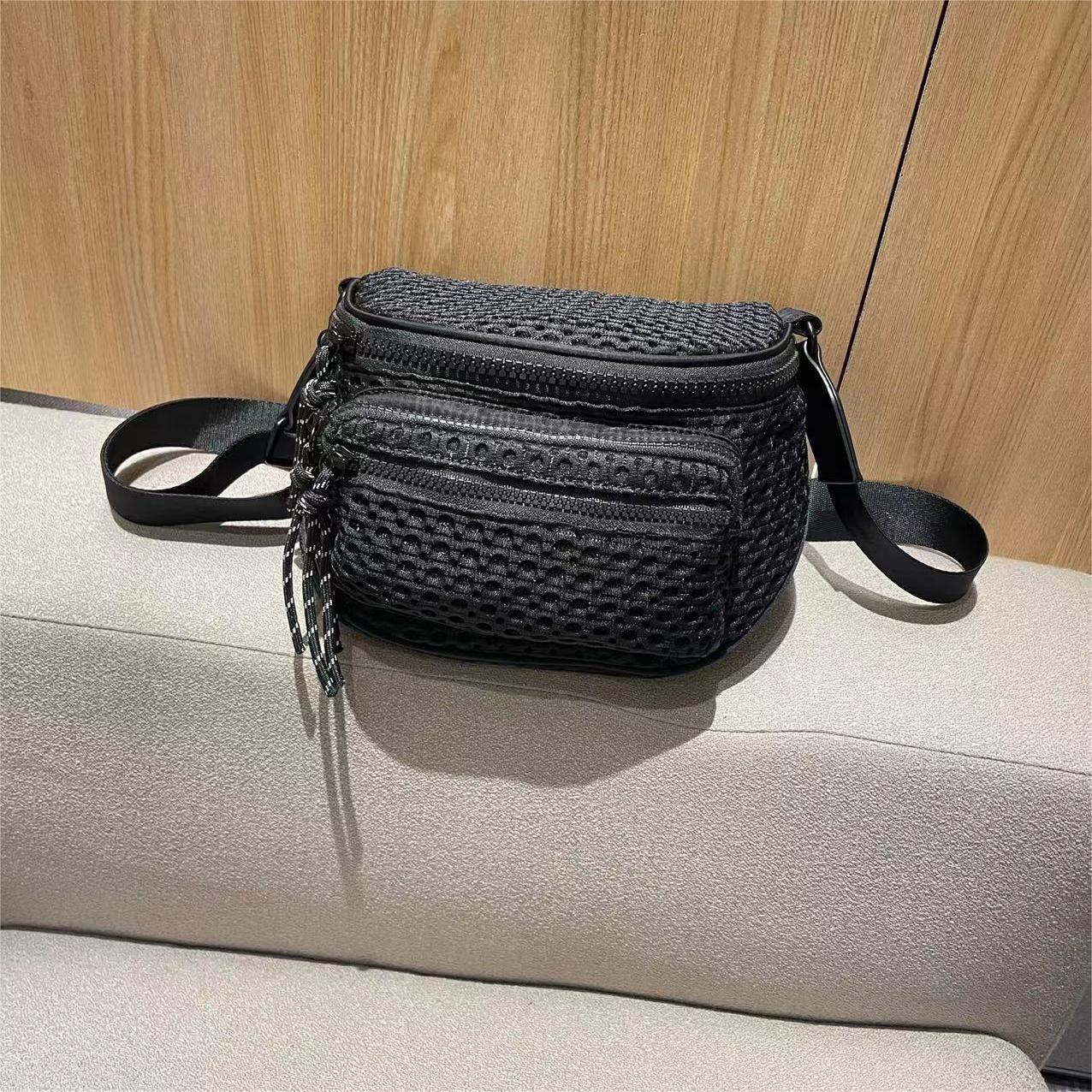 Trendy Saddle Large Capacity Nylon Cloth Crossbody Bags