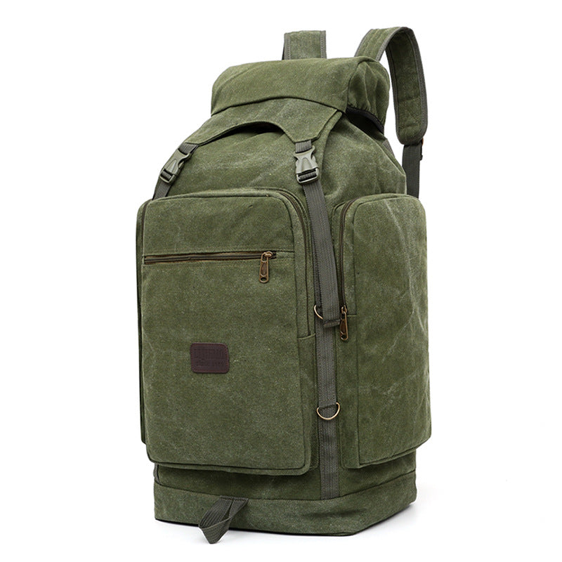 Men's Canvas Exercise Large Capacity Hiking Backpacks