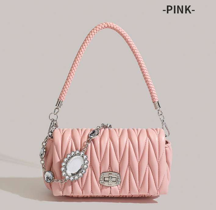 Summer Graceful Fashionable Rhinestone Chain Fairy Shoulder Bags