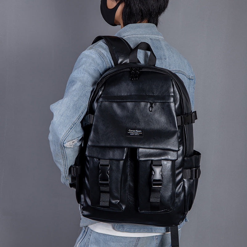 Men's Trendy Cool College High Simple Large Backpacks