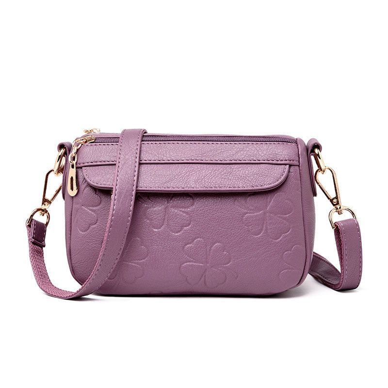 Women's Korean Style Fashion Mom Texture Soft Shoulder Bags