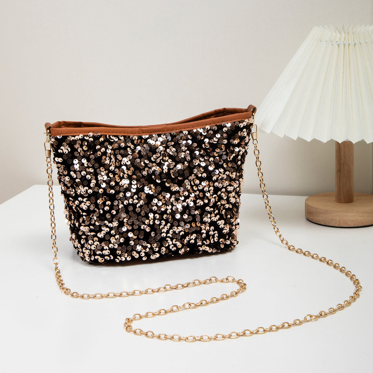 Women's Trendy Cool Sequin Summer Fashion Clutch Dinner Party Bags