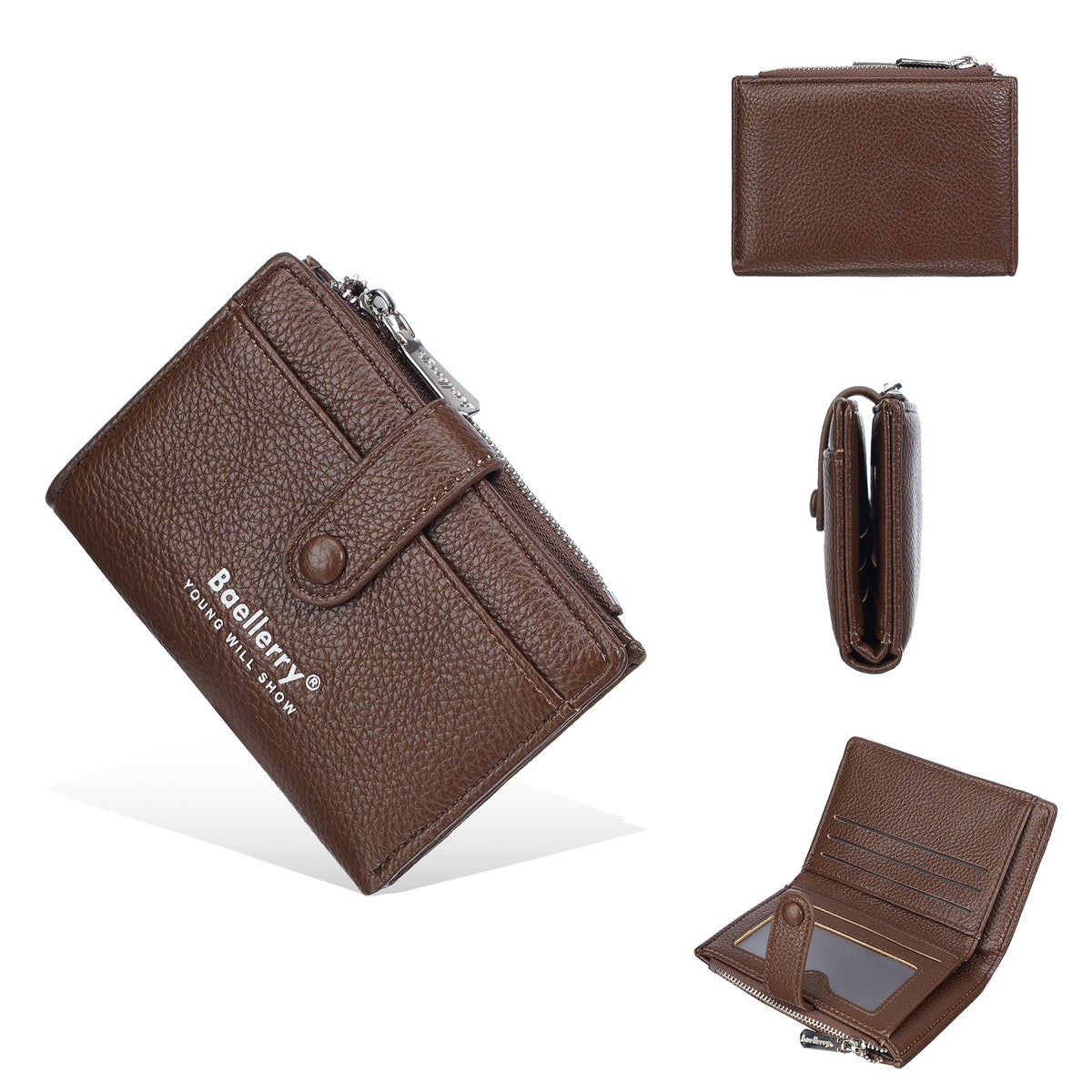 Women's Sense Multiple Slots Soft Flexible Leather Simple Fashion Coin Purses