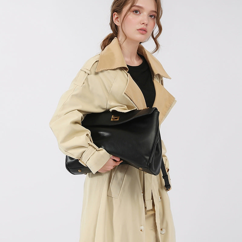 Women's Matte Leather Large Capacity Totes Fashion Shoulder Bags