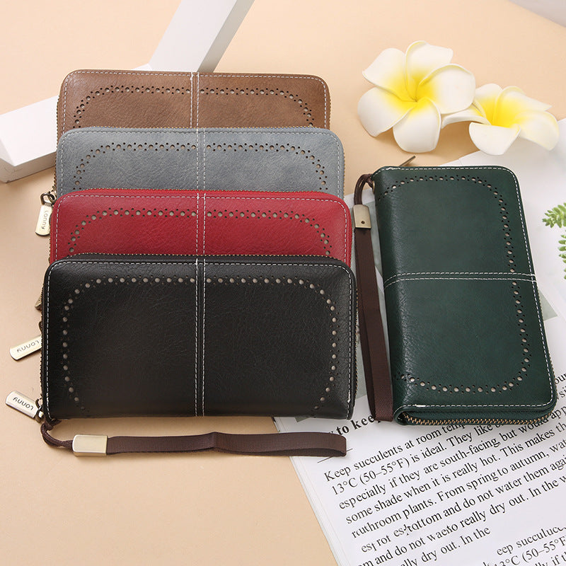 Women's & Men's Swiping Long Korean Large Capacity Mobile Ladies Wallet