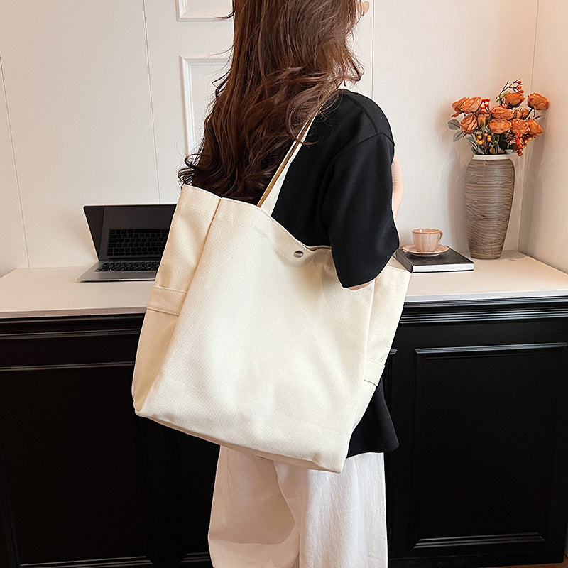 Women's Style Artistic Solid Color Large Capacity Versatile Women's Shoulder Bag