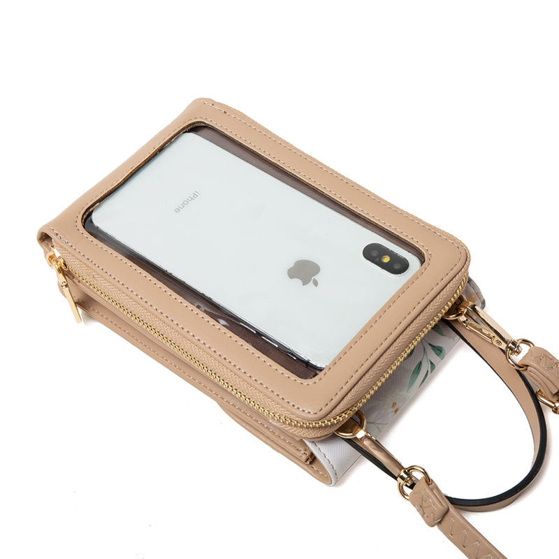 Simple Mobile Printed Touch Screen Mini Ladies Wallets