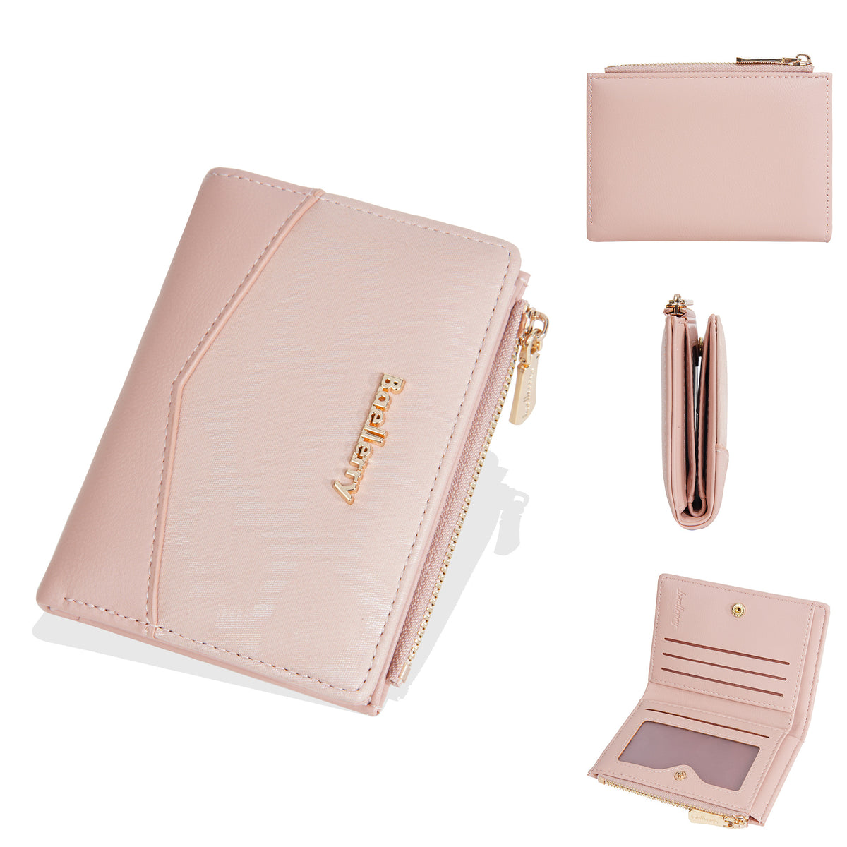 Women's Short Simple Multiple Slots Two Fold Ladies Wallet