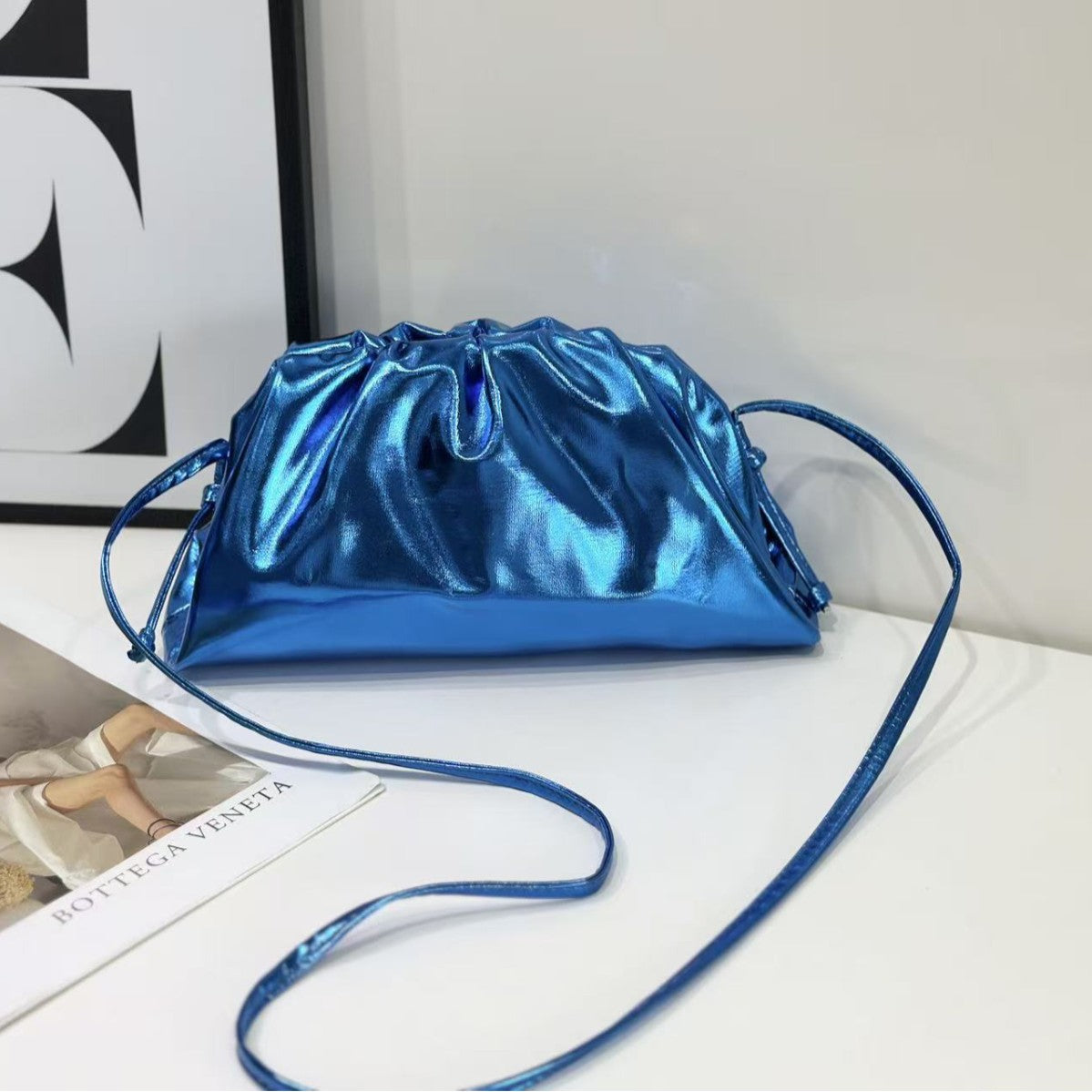 Women's High-grade Pleated Cloud Plain Fashionable Shoulder Bags