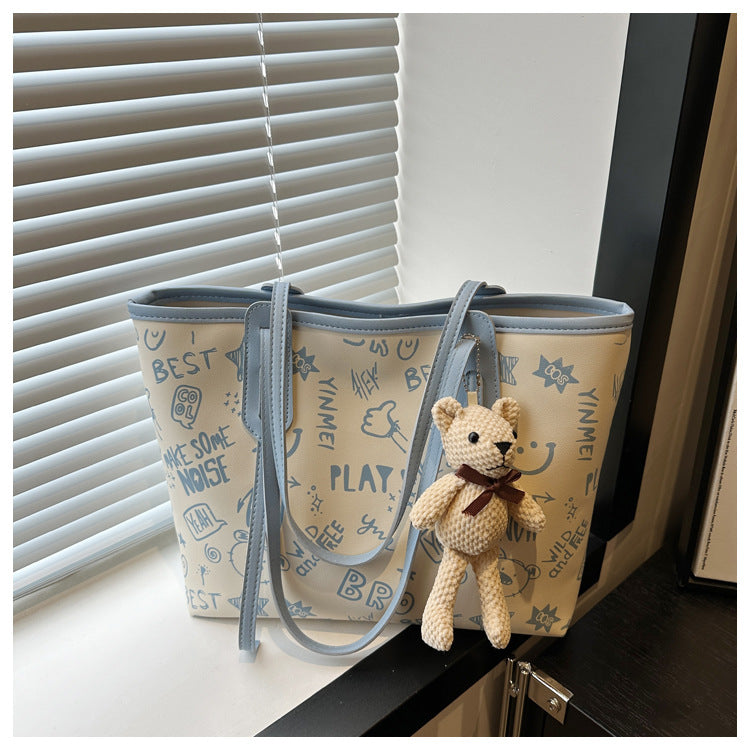 Commuter Large Capacity Personality Trendy Pendant Summer Popular Women's Shoulder Bag