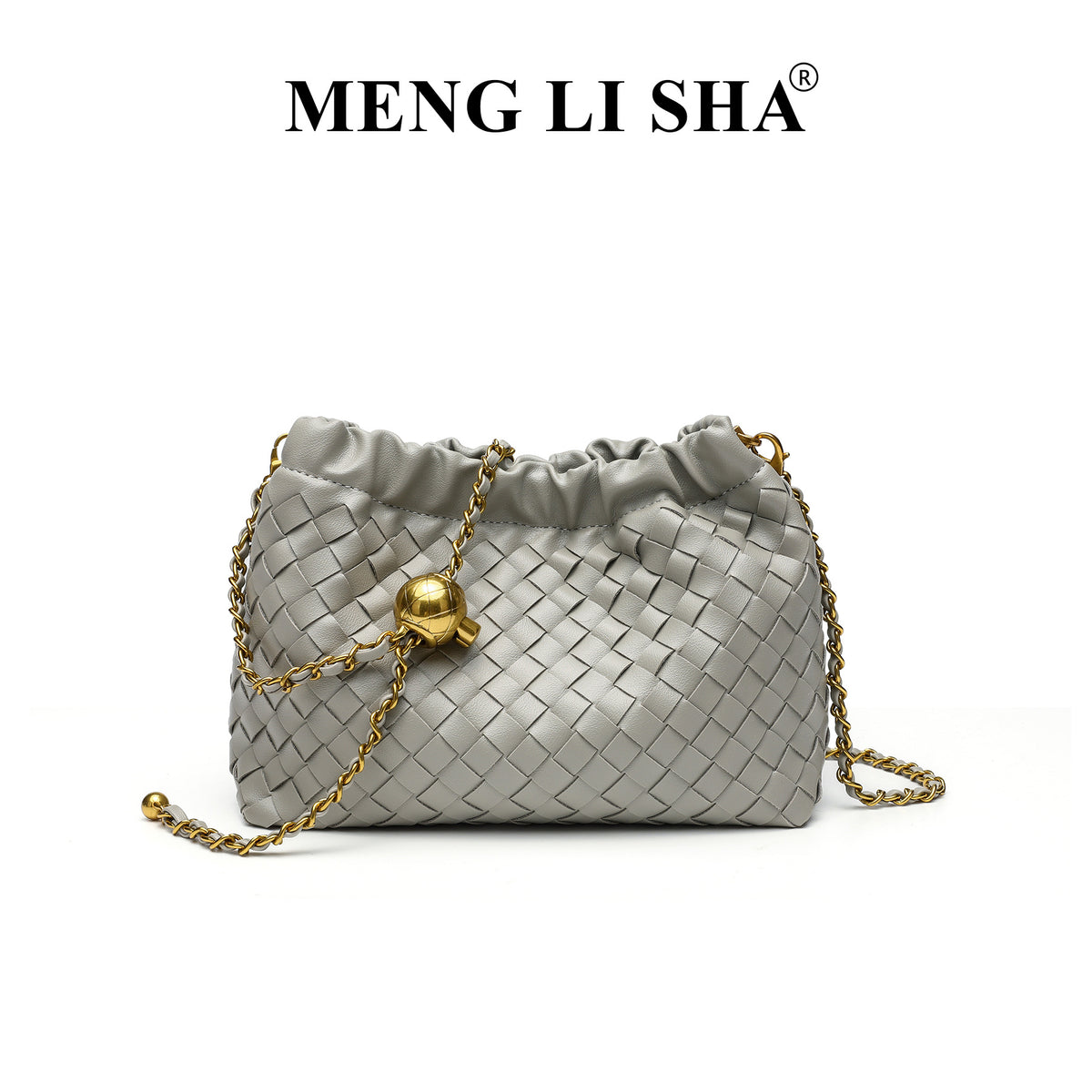 Design Chain Woven Cloud Simple Stylish Textured Women's Handbag