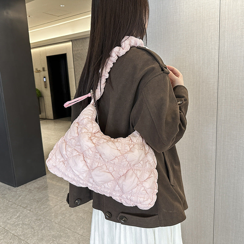 Versatile Cloud Bubble Large Capacity Drawstring Shoulder Bags
