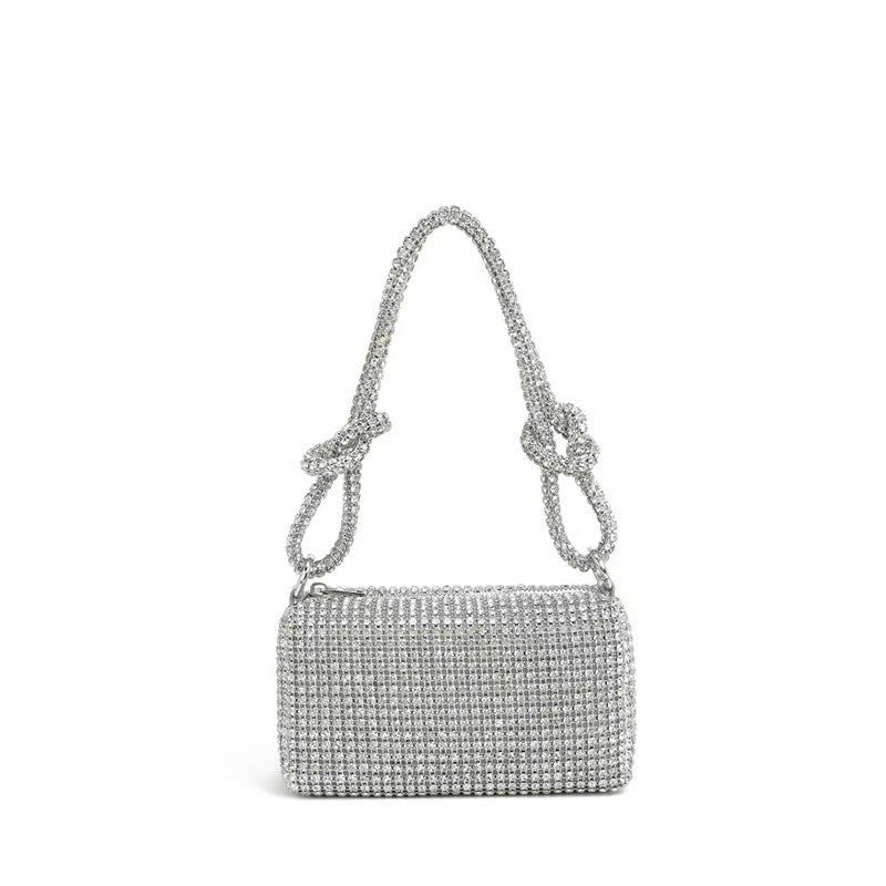 Women's French Fashion Diamond Rhinestone Portable King Women's Handbag