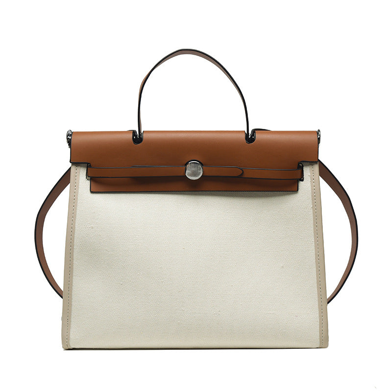 Women's Korean Style Large Capacity Contrast Color Bags