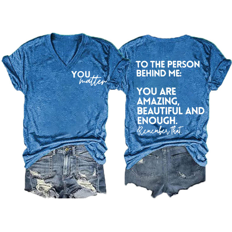 Women's Double-sided Digital Printing Series Short-sleeved Pullover Blouses