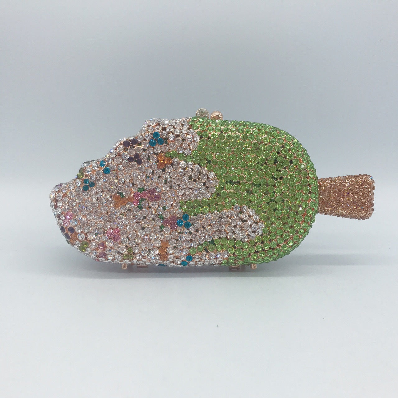 Ice Cream Diamond Red Gem Clutch Bags