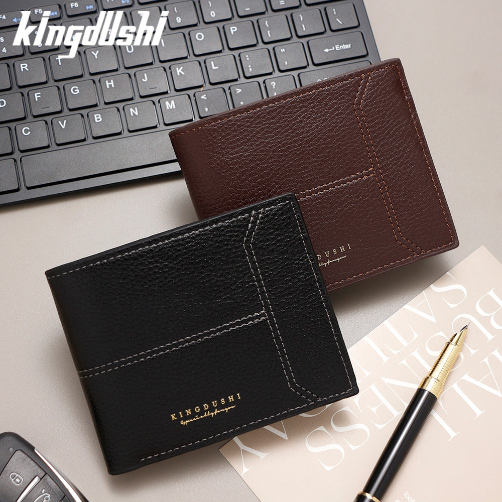 Casual Men's Short Simple Fashion Zipper Men's Wallet