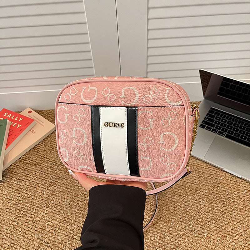 Women's Spring Western Style High Textured Trend Chain Small Square Bags