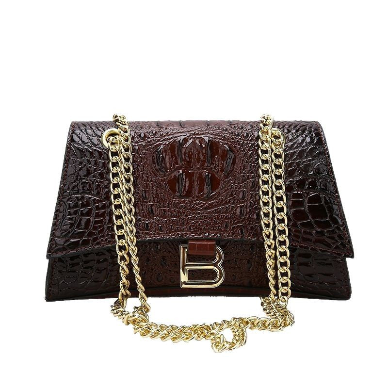 Women's Chain Retro Crocodile Pattern Trendy Bags