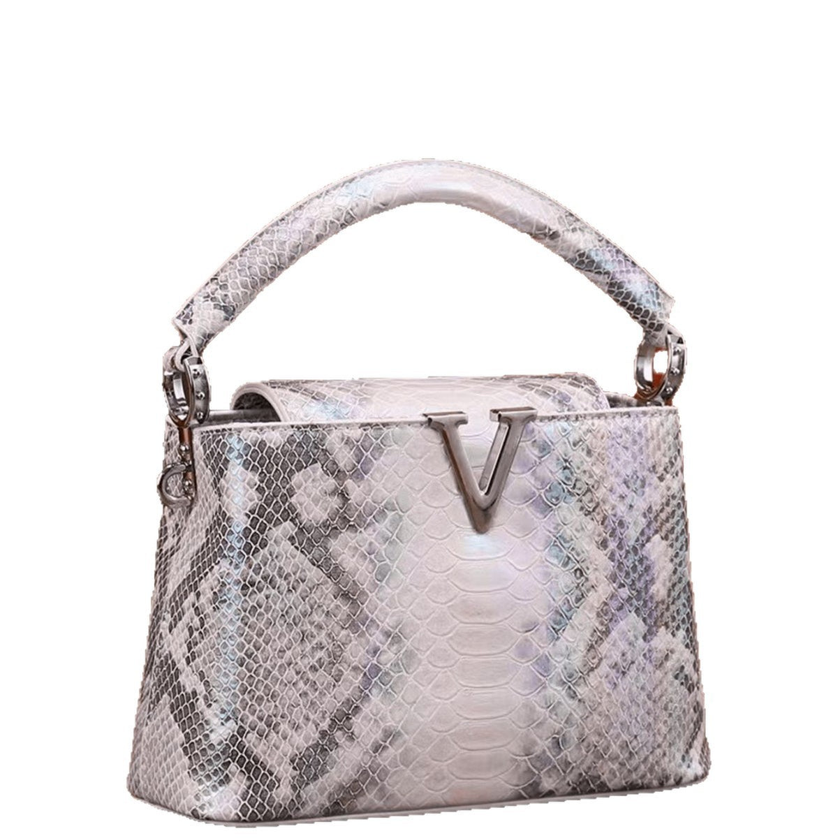Source Advanced Design Color Snake Pattern Women's Handbag